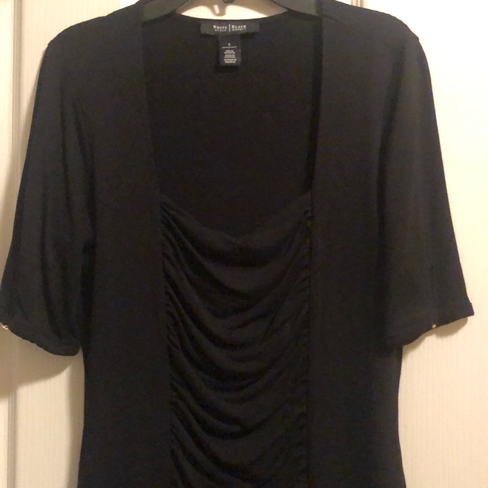 WHBM black blouse, small